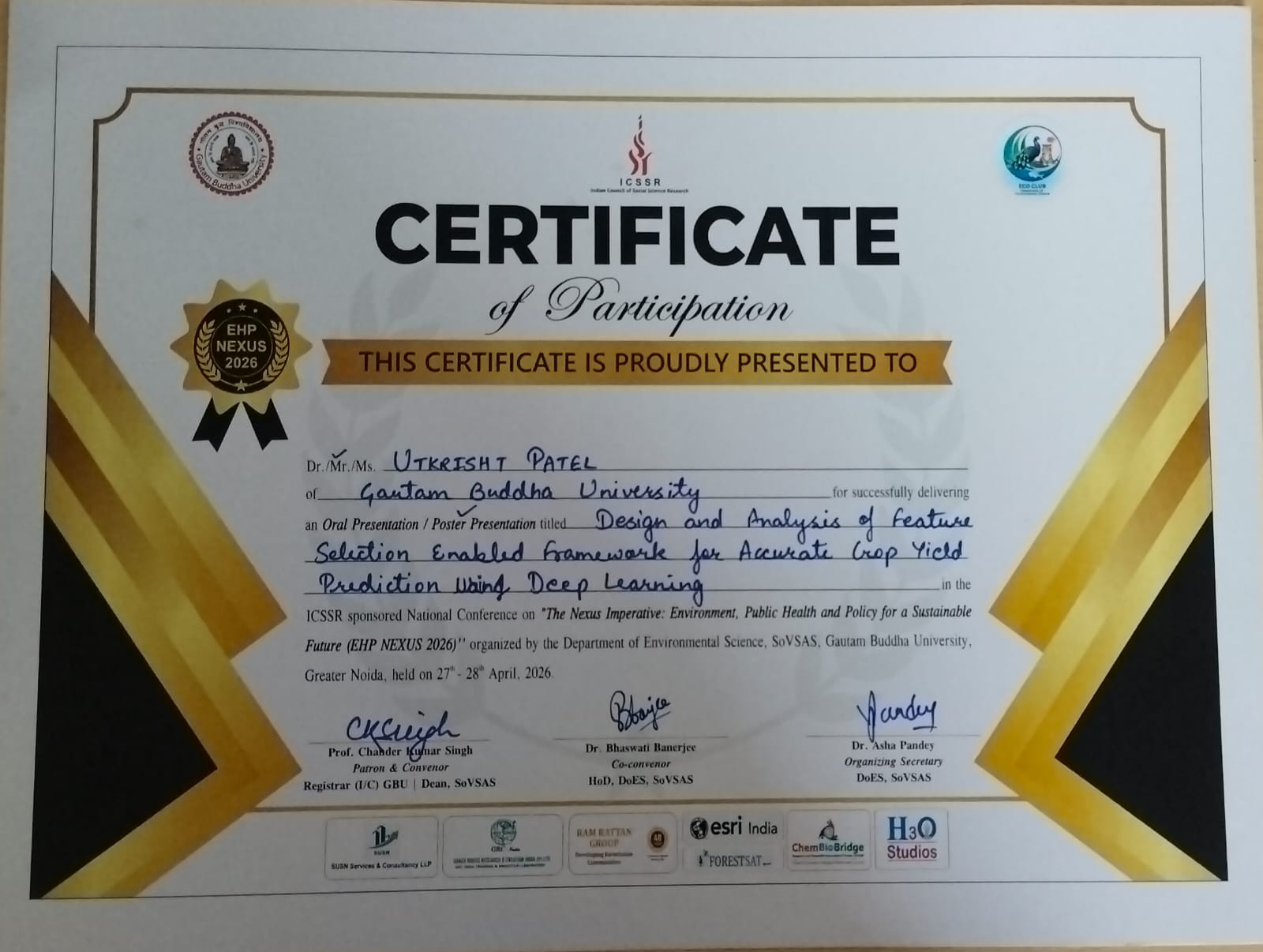 Certificate Preview